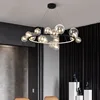 Clear Glass Bubble LED Chandelier Hall Parlor Lighting Fixtures Restaurant Bedroom Modern Hanglamp Cord Adjustable G9 Loft Deco ► Photo 3/6