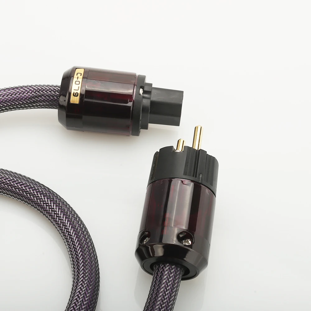 Hifi OFC AC 313 кабель питания Hi Fi позолоченный Штепсель EU Schuko шнур для AMP CD