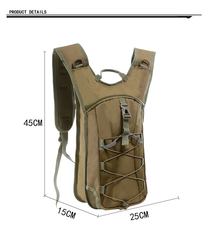 EFINNY 3L Molle Military Tacitical Water Bags Camping Mountaineering Water Bag Outdoor Hydration Pack Water Bladder Backpack 