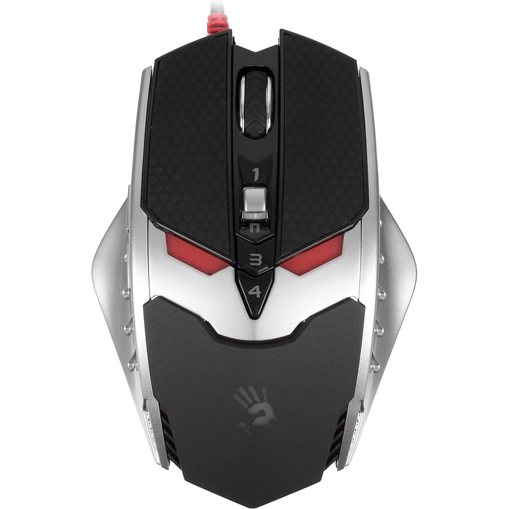 Мышь A4 Bloody TL8 Terminator черный/серебристый лазерная(8200dpi) USB2.0 игровая(9but