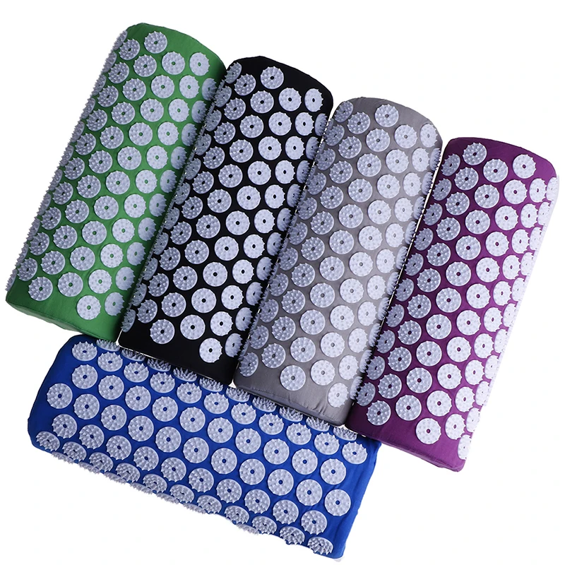 Acupuncture Massage Yoga Mat Cushion Mat Pillow Yoga Mat Body Muscle Tension Spike Pad Massage Cushion with Pillow
