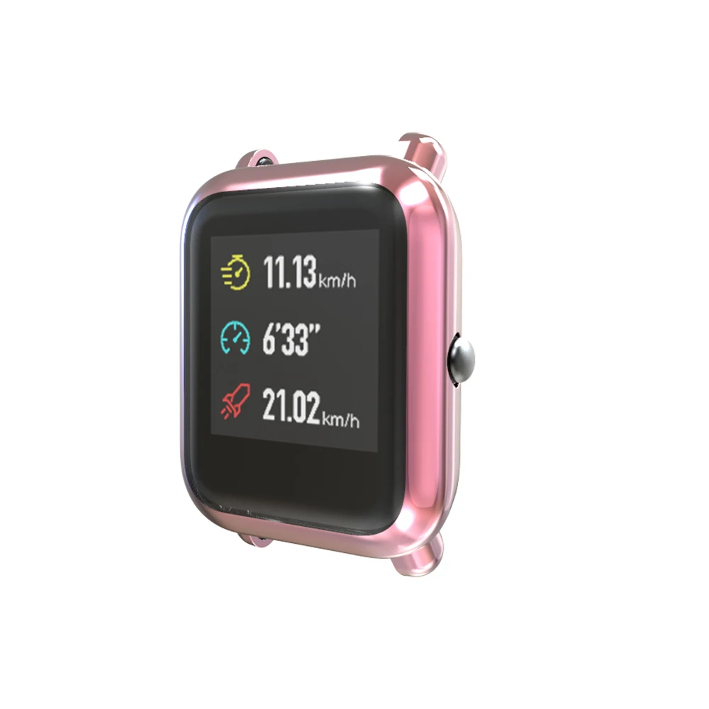 Защитный чехол для Huami Amazfit Bip чехол для смарт часов с защитной пленкой для экрана для Amazfit Bip аксессуары Бампер Покрытие ТПУ
