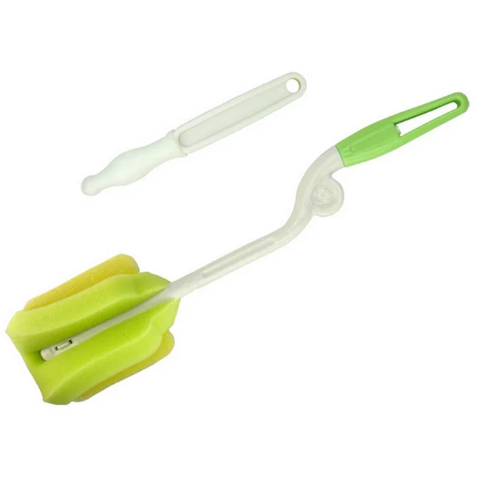 

Bottle Brush Swivel Sponge Bottle Brush 2 Pieces Cleaning Brush Baby Nipple Brush Set Rk-3502