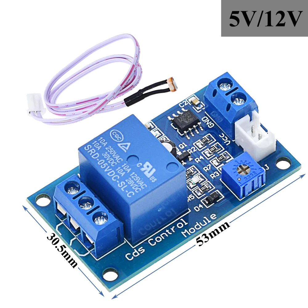XH M131 DC 5V / 12V светильник переключатель управления реле фоторезистора модуль датчика обнаружения 10A яркость