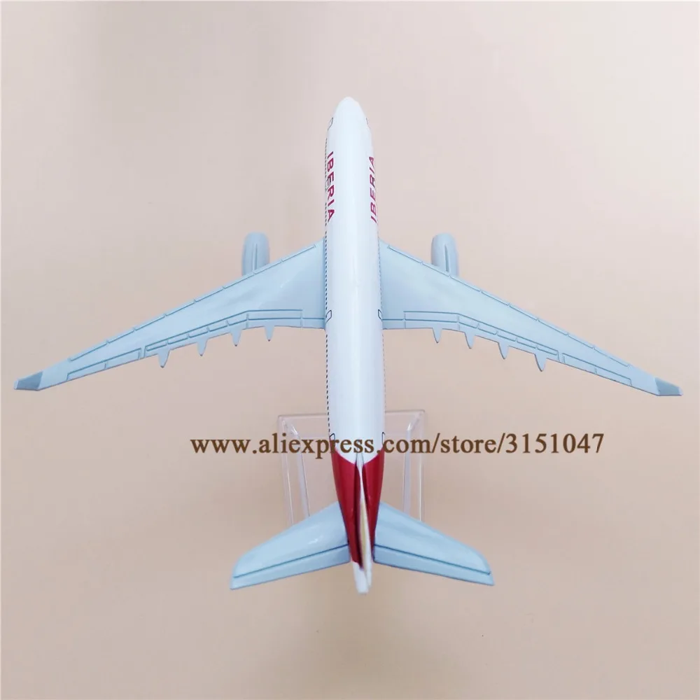 Сплав металл Испания Air IBERIA A330 Airline модель самолета IBERIA Airbus 330 Модель самолета Стенд самолет подарки для детей 16 см