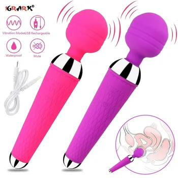 Wireless Dildos AV Vibrator Magic Wand Clitoris Stimulator USB Rechargeable Massager Sex Toys Machine for Women Adults Vagina 1