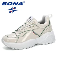 BONA 2020 Neue Designer Mode Vulkanisierte Schuhe Frauen Outdoor Turnschuhe Schuhe Frau Chunky Plattform Walking Schuhe Komfortable