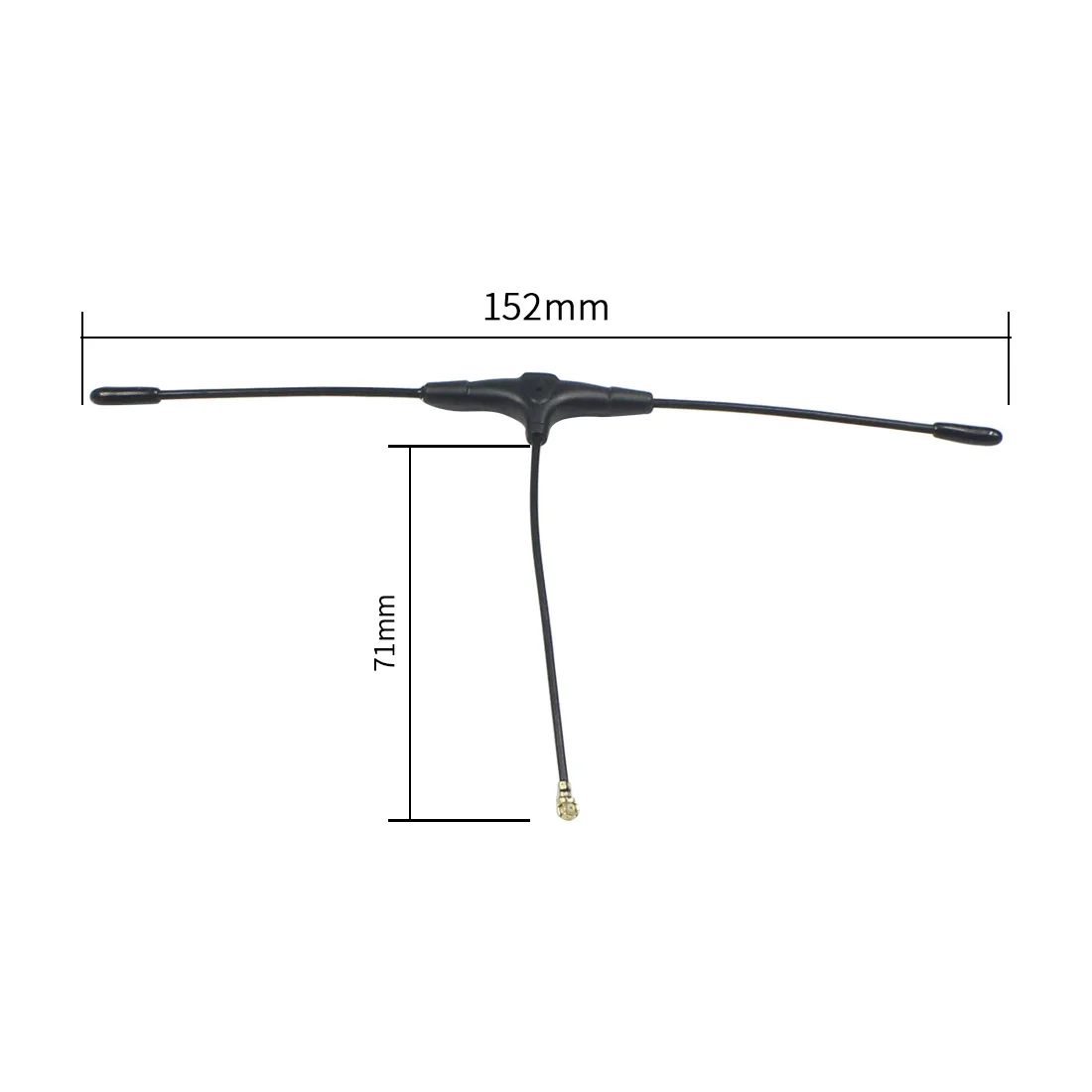 Antenne T-Type FEICHAO 915MHz 2.4G, parfait pour FPV racing drone, vue de dessus
