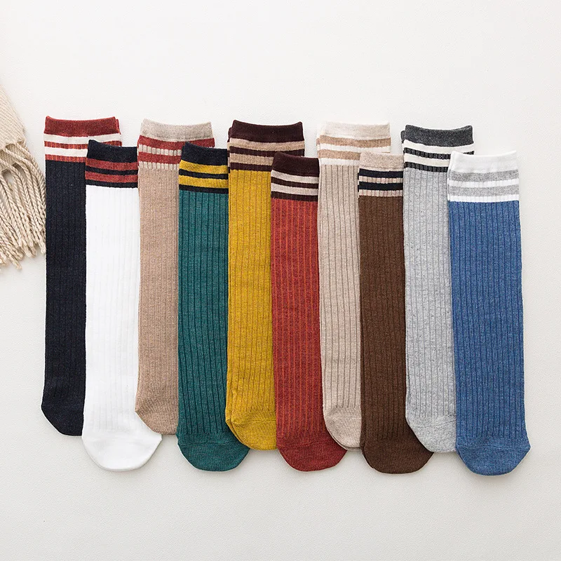 20 пар/компл. Осенние новые японские Стиль девушка носки; ; Хлопковая женская обувь; дышащие полосатые запас Для женщин из мультфильмов детские носки для девочек
