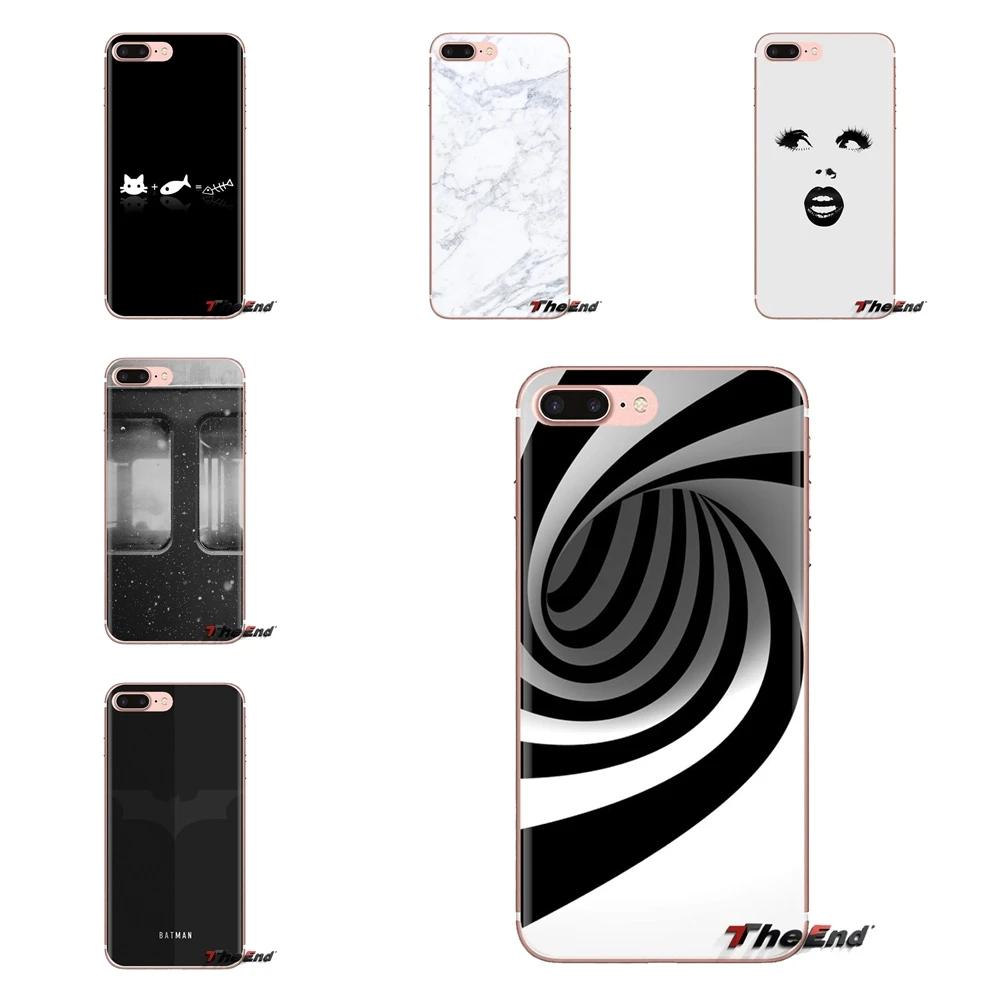 Silicone Case Professional minimalism monochrome For Sony Xperia Z Z1 Z2 Z3 Z5 compact M2 M4 M5 C4 E3 T3 XA Huawei Mate 7 8 Y3II |