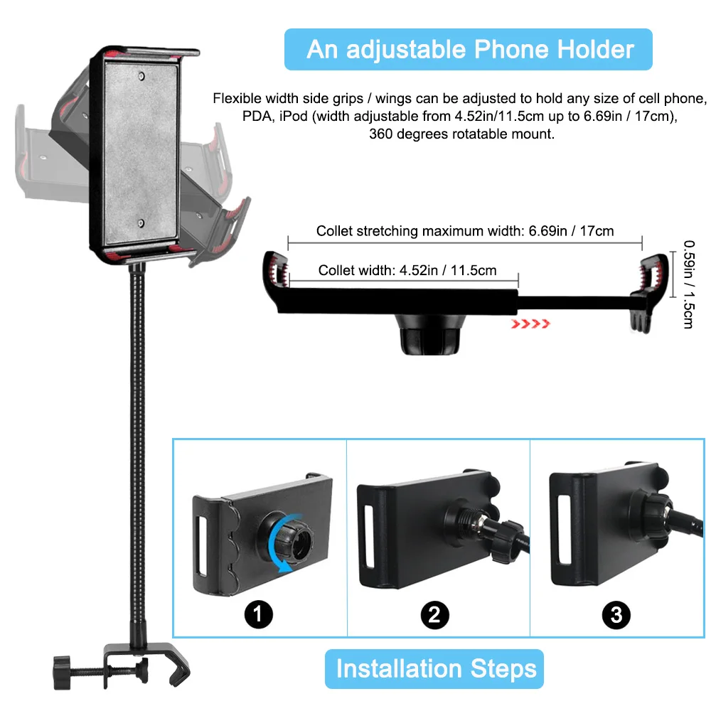 Microphone Stand Upgraded Microphone Boom Arm Pop Filter Blue Yeti Pantograph Mic Bracket Shock Mount