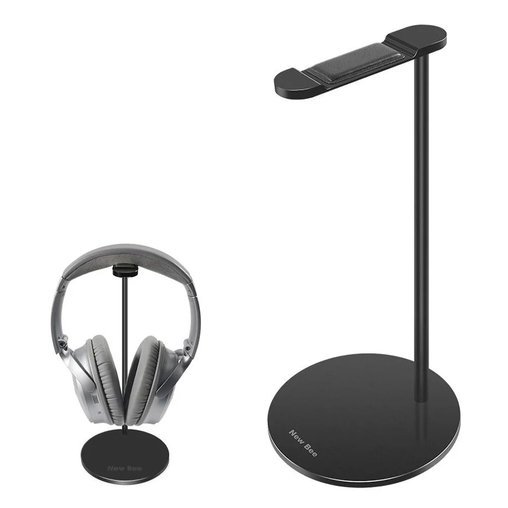 Base Hanger Universal Stable Desk Display Aluminum Alloy Headphone Holder I shaped Headset Stand