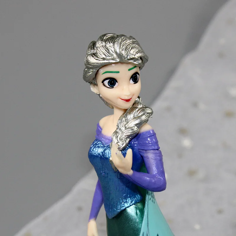 

Disney Frozen Elsa Princess 15cm mini doll Action Figure Anime Mini Collection Figurine Toy model for kid gift cake derecoration