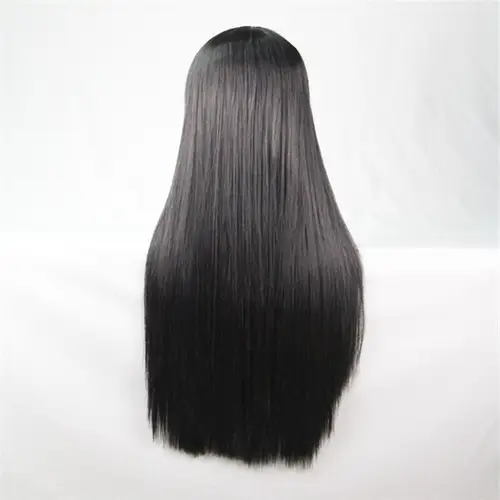 Synthetic Hair Wigs For Women Cosplay Wig 80 cm Straight Long Light Purple Wig With Bangs Pink Red Blue Blonde Brown Black Green - Image 14