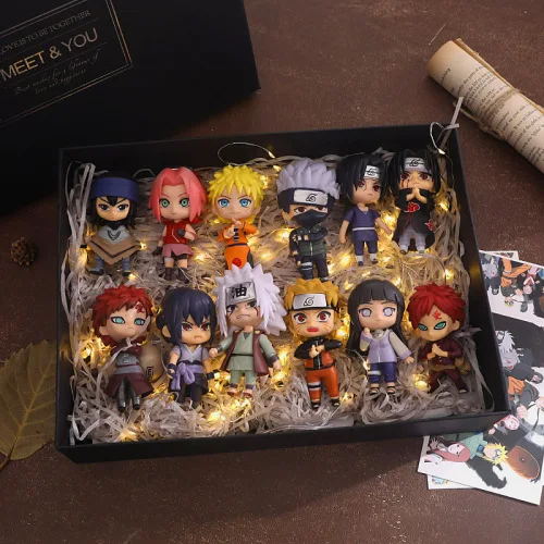 JUST FUNKY Caja de Naruto Shippuden para coleccionistas Caja misteriosa con  artículos de colección Juguetes y accesorios de Naruto Caja de regalo