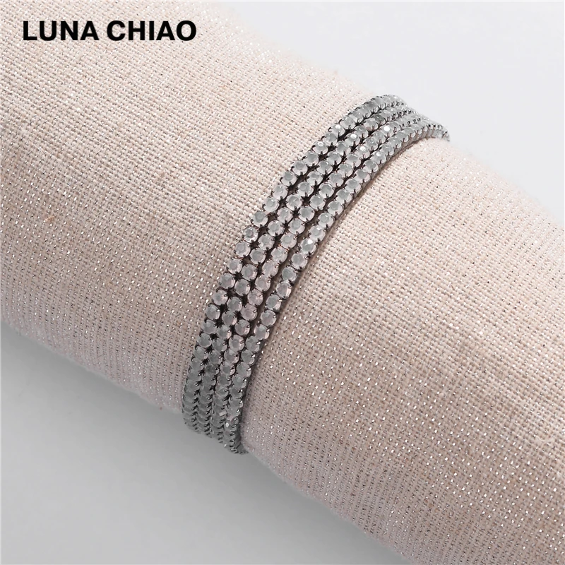 LUNA Чао 4 шт./компл. Браслет-манжета смолы БИСЕРНЫЕ НИТИ несколько составные браслеты для Для женщин