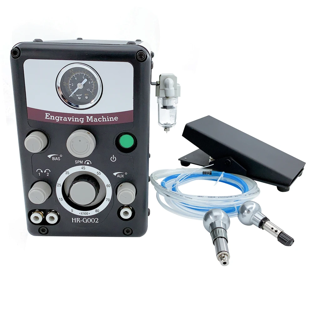 US $294.21 Graver Tool G8 Jewelry Pneumatic Impact Engraving Machine With 2 Handpieces Jewelry Graving Machine Hand Stone Setting