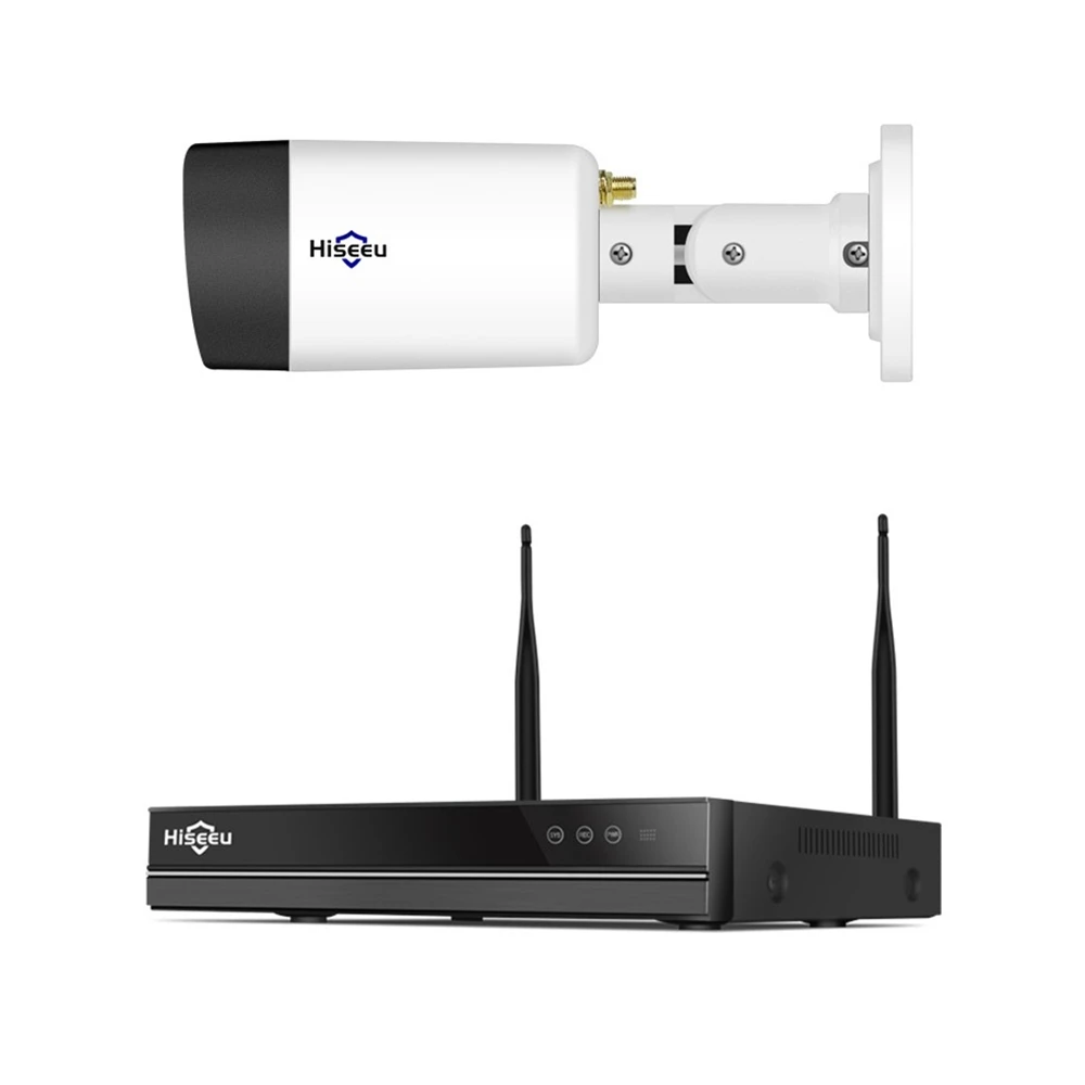 Hiseeu 8CH 1080P HD Wireless POE NVR CCTV Security System Kits H.265 2MP Audio Record IP Camera Waterproof Video Surveillance