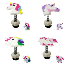 1 шт. Единорог ПВХ обувь очаровательные украшения для обуви пряжки прекрасный Croc jibz вечерние аксессуары для обуви с пружинной пряжкой