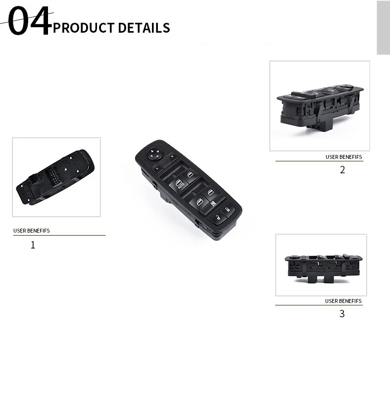 ABS автомобильный стеклянный стеклоподъемник 4602632AG для джип Dodge Chrysler 2008-2012 стеклоподъемник для салона автомобиля Сменные аксессуары