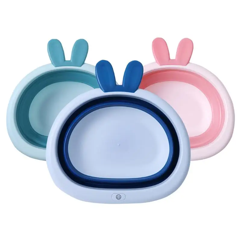 

Folding Newborn Baby Washbasin Excellent Craftsmanship Well Durability Portable Travel Infant Cleaning Bath Tub Basin