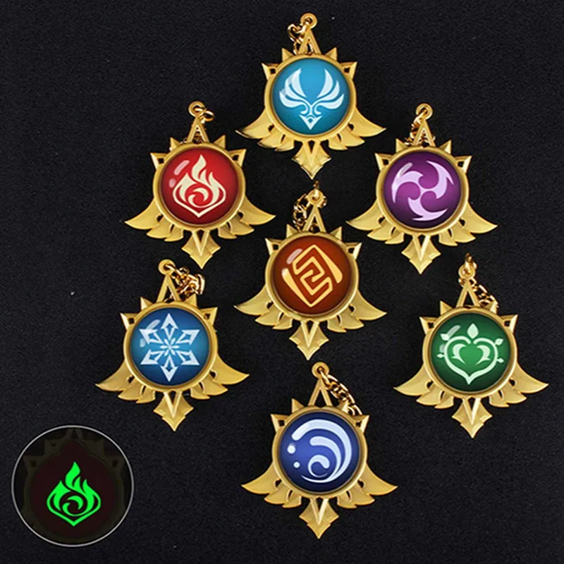 Genshin Impact Zhongli Diluc Keychain Cosplay Game Character Venti Paimon Tartaglia Mona Acrylic Keyring Fan Gift