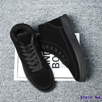 

2020 Fall Shoes Men Krasovki Zapatillas Casual Schoenen Male Black Warm Tenis Masculino Adulto High-top Sneaker Chaussures Homme