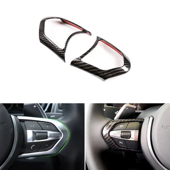 

Car Styling Carbon Texture Steering Wheel Panel Switch Button Cover Trim For BMW 1 3 4 5 6 Series F30 F10 X5 X6 F15 F16 M Sport
