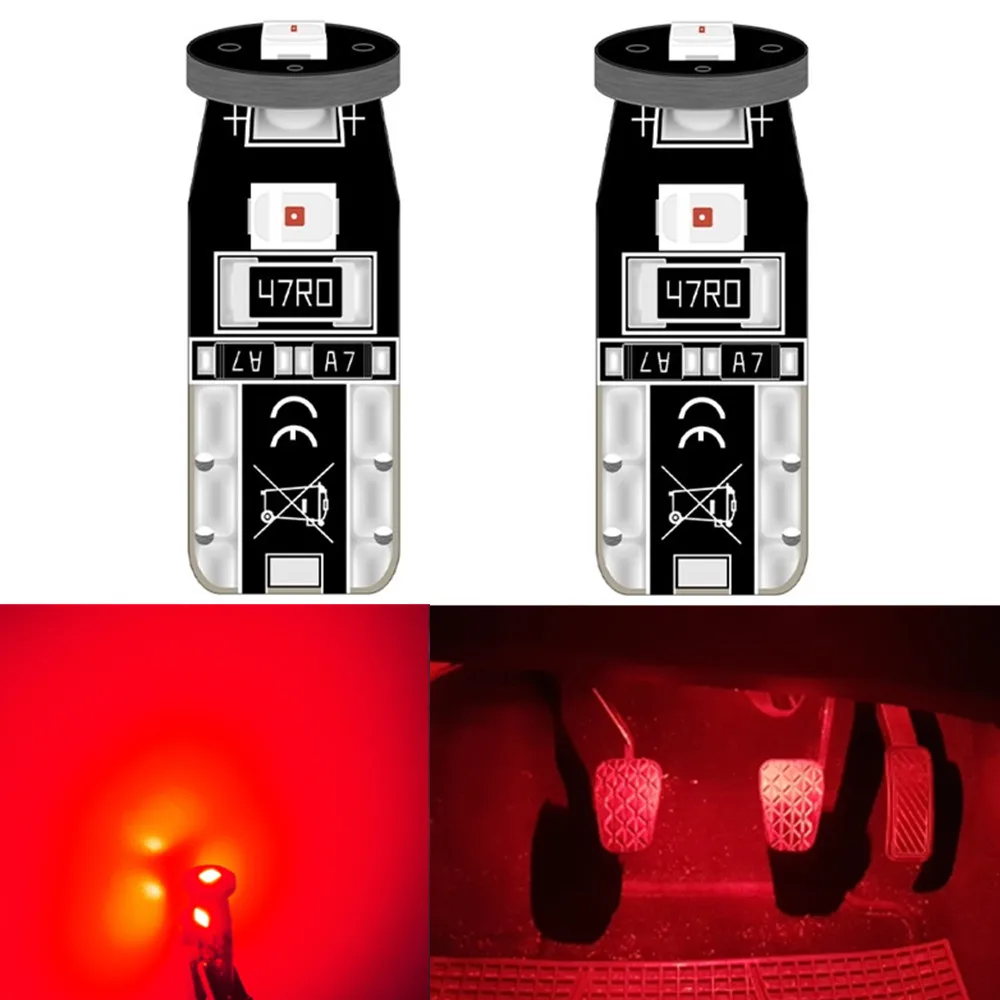 

2pcs T10 LED Bulb W5W 168 194 Car Interior Dome Reading Light For Hyundai i40 Getz Solaris Accent i30 ix35 Elantra Santa fe i20