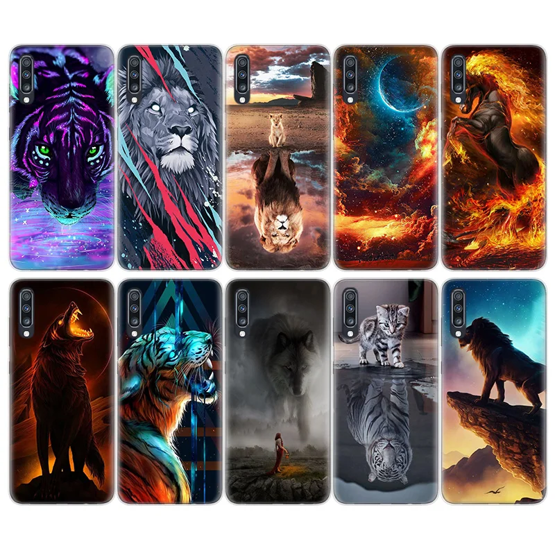 Cool Tiger Lion Owl Rubber Silicone Case For Samsung Galaxy A51 A71 A50 A70 A20 A30 A40 A10 A20E J4 J6 A6 A8 A7 A9 2018 Cover