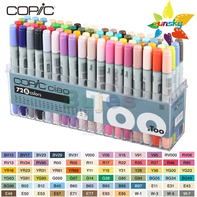 Copic Sketch 72 colors set B - COPIC Official Website