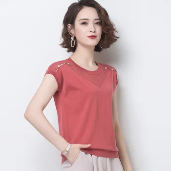 

2020 Women mint Short Sleeve Shirt Top Garment