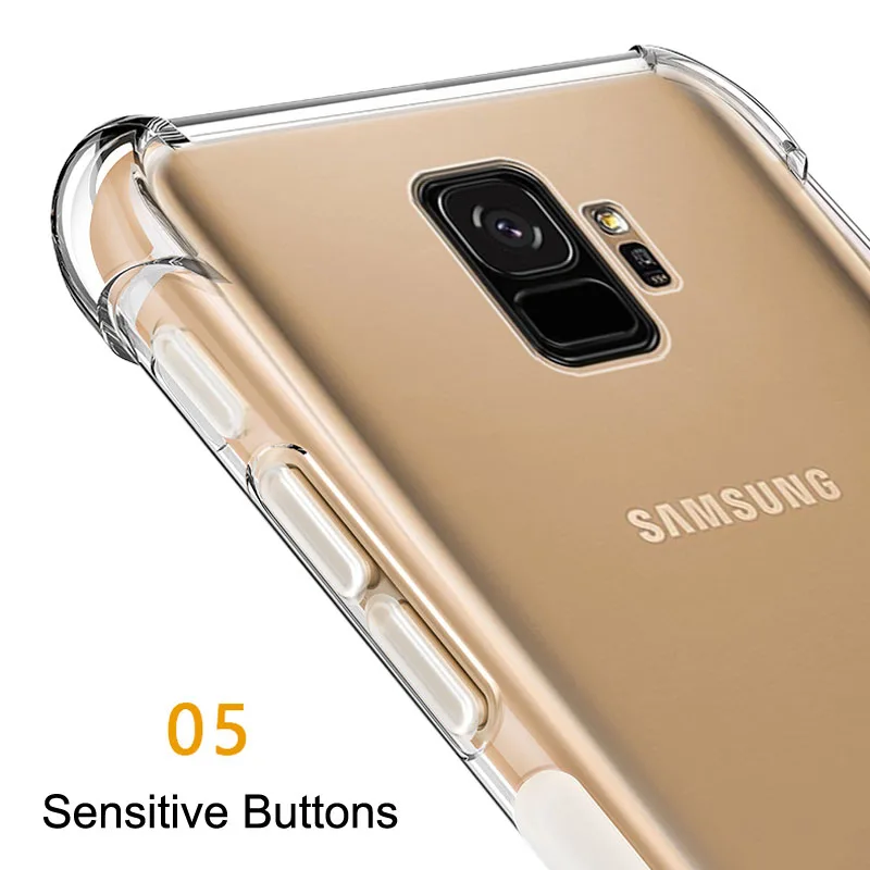 Противоударная подушка безопасности чехол для samsung Galaxy A3 A5 A6 A7 A8 A9 S Мягкая силиконовая крышка для samsung A6 A8 плюс A6S A8S