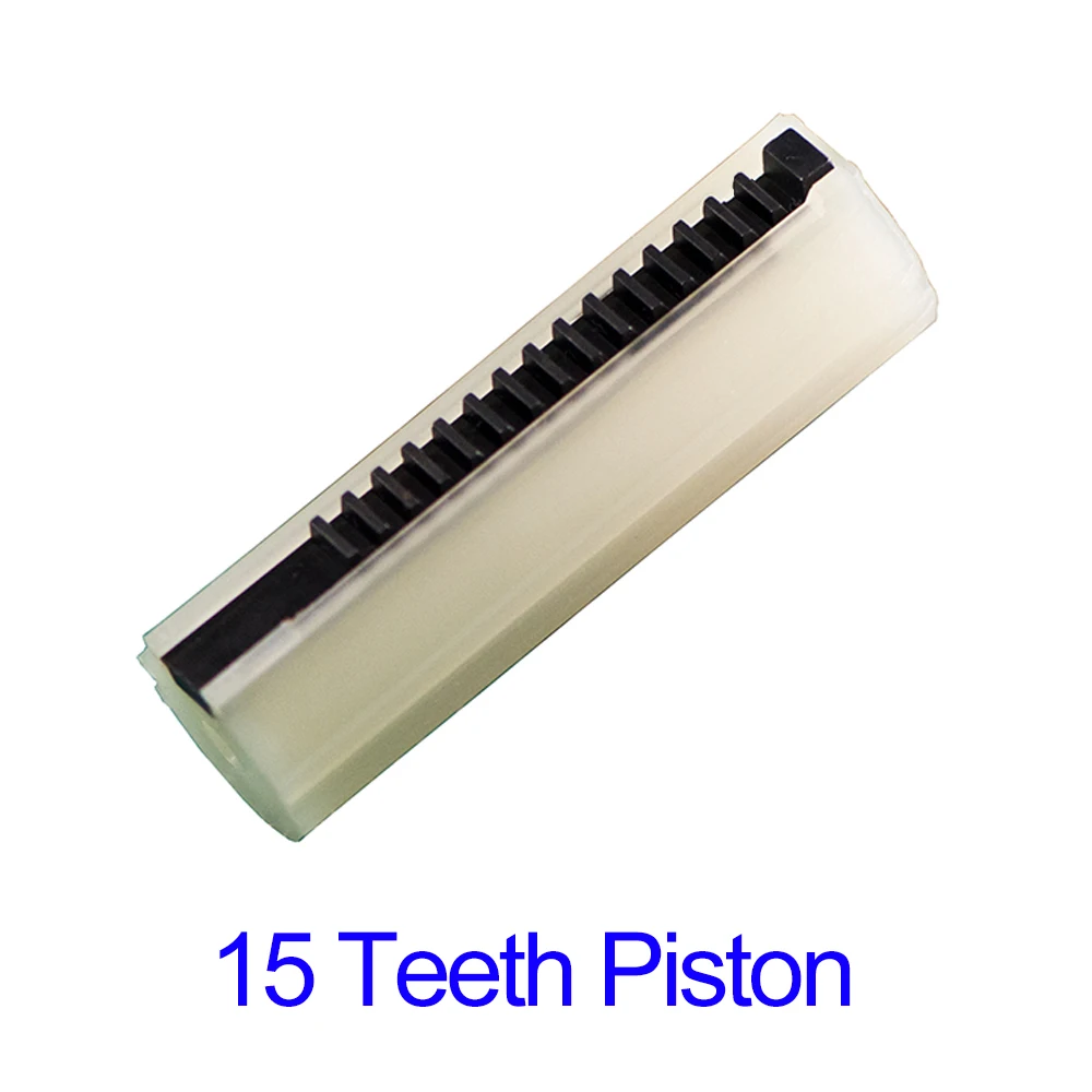 15 Tooth Tactifans полный стальной нейлон 15 зубов поршень или 14 полный зубы для страйкбола AEG гель бластер коробка передач Ver 2/3 Пейнтбол Аксессуары - Цвет: 15 Tooth