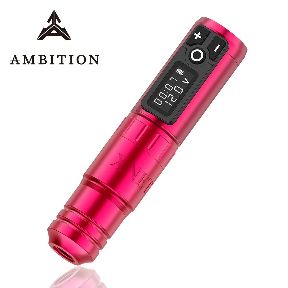 

Ambition wireless tattoo machine pen battery strong hit brushless motor 1950 mAh Lithium Battery Fast Charge for travel tattoos