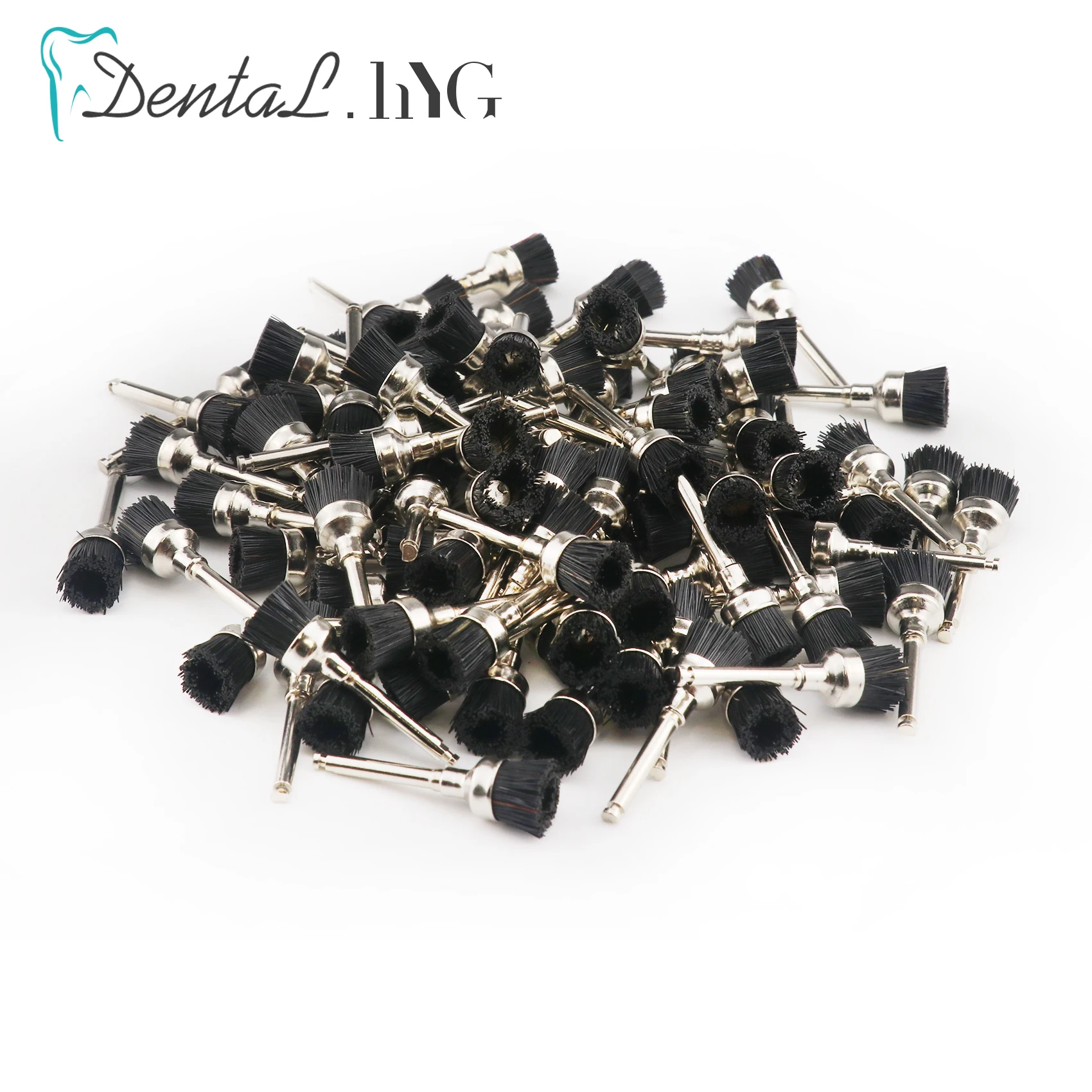100 Teile/beutel Dental Polieren Pinsel Prophy Pinsel Nylon Borsten Gummi Flache Polierer Oral Reinigung Zähne Bleaching Zubehör – Detail 5
