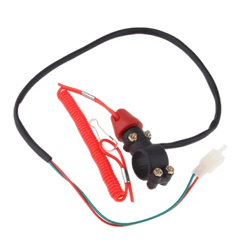 

Motor Stop Safety Switch With Lanyard 22mm Handlebar For Motorcycle