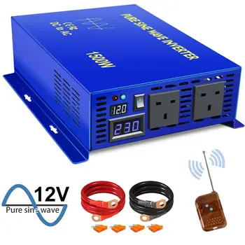 

XYZ INVT 1500W Pure Sine Power Wave Inverter 12V 220V DC TO AC Customizable Off-grid With Remote Control Off-grid Solar Inverter