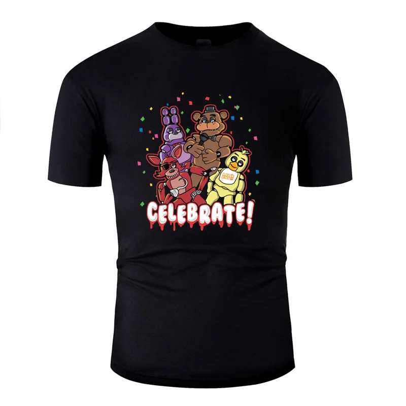 Графическая футболка для мужчин с принтом five nights at freddy's, трендовая футболка унисекс, смешная футболка из хлопка