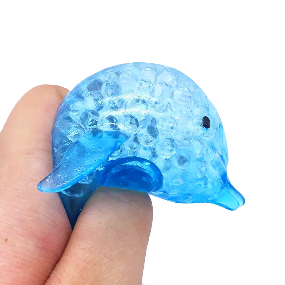 Губка Дельфин Акула шарик стресс мяч игрушка сжимаемая игрушка для снятия стресса тревога антистресс сжимаемая сенсорная игрушка для детей