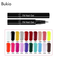 Bukio полуперманентный Гель-лак для ногтей, ручка гибрид, кисть для рисования, удобный маникюр, дизайн ногтей, эмаль, гель-лаки, карандаш