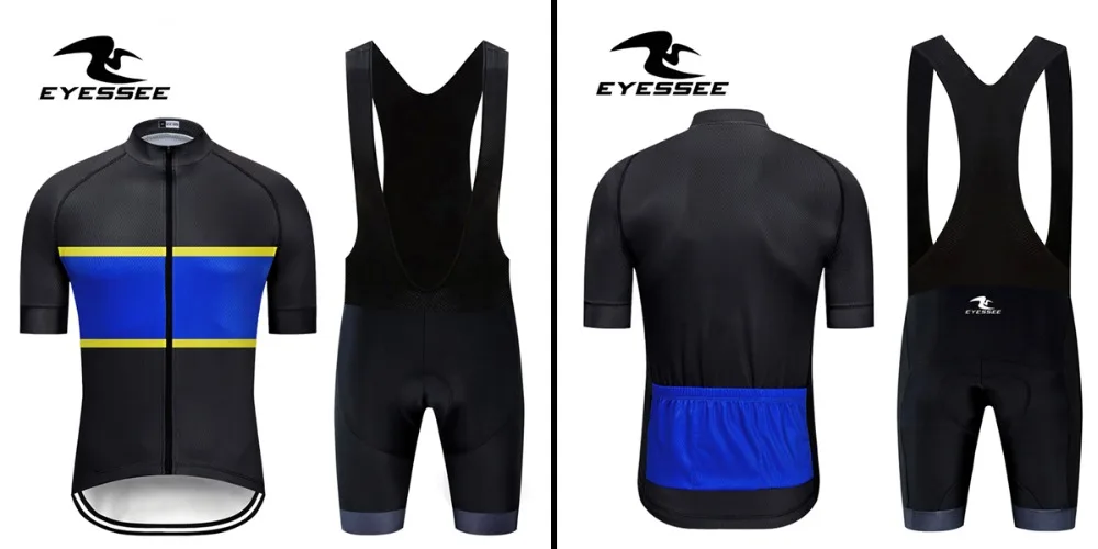 EYESSEE, набор Джерси для велоспорта, Мужская одежда для велоспорта, летняя дышащая одежда для велоспорта, костюм для езды на велосипеде с коротким рукавом, одежда для велоспорта