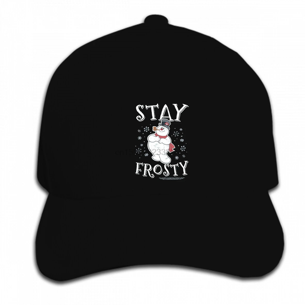 

Print Custom Baseball Cap Hip Hop Frosty the Snowman TV Show STAY FROSTY Vintage Style Adult Hat Peaked cap