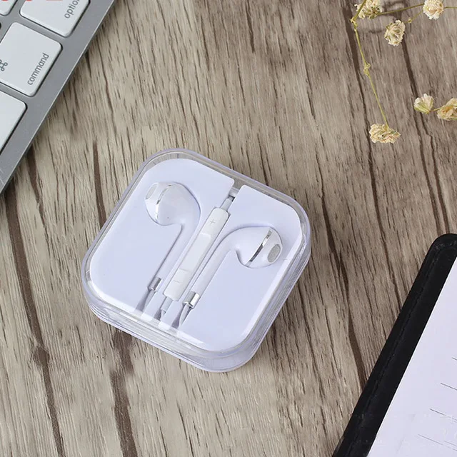 White silver Проводные наушники-вкладыши для iphone 5s 6s 5 xiaomi басовый вкладыш гарнитура стерео наушники для samsung sony наушник проводной audifonos - Цвет: White silver