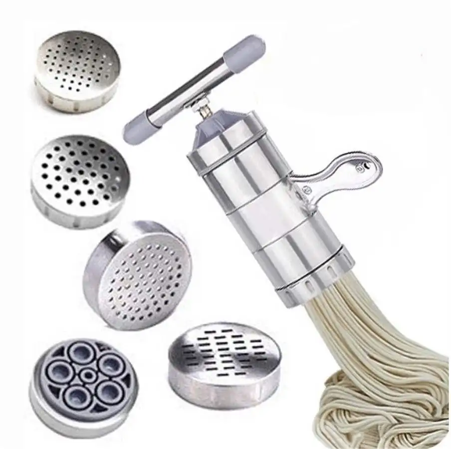 Manuale In Acciaio Inox Noodle Maker Press Macchina Per Pasta Manovella Cutter Frutta Spremiagrumi Pentole Fare Spaghetti Tools Wf108