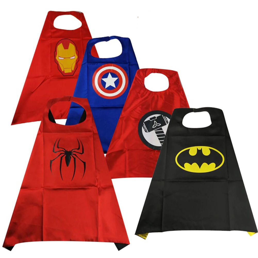 

Infinity Avengers Superheroes Cosplay Cloak and Mask Spiderman Captain America Ironman Batman Cosplay Costumes Light Mask