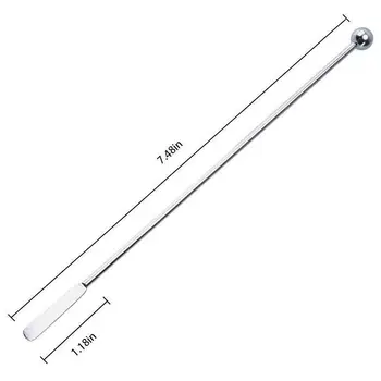 

New 20 pcs Stainless Steel Coffee Beverage Stirrers Stir Cocktail Drink Swizzle Stick 7.4 inch Swizzle Stick Picks Tools