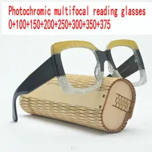 Негабаритные солнцезащитные фотохромные очки для чтения асимптотически прогрессивные очки для чтения мужские пресбиопии многофокальные очки FML