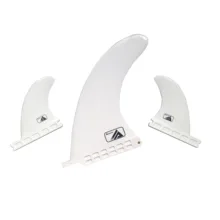 Белая пластиковая доска для серфинга SUP с одним плавником и двойным Future Fin Longboard Fin для серфинга