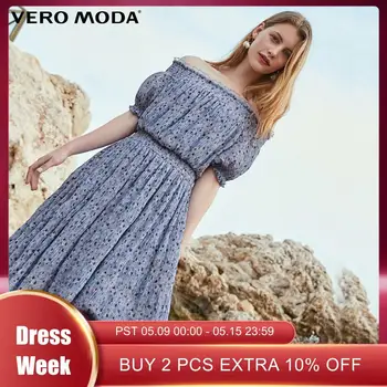 

Vero Moda Women‘s Floral Elasticized Waist Summer Dress | 31927B564